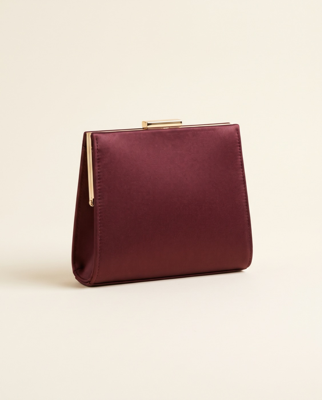 Saint Laurent Burgundy Evening Clutch — Clutches & evening